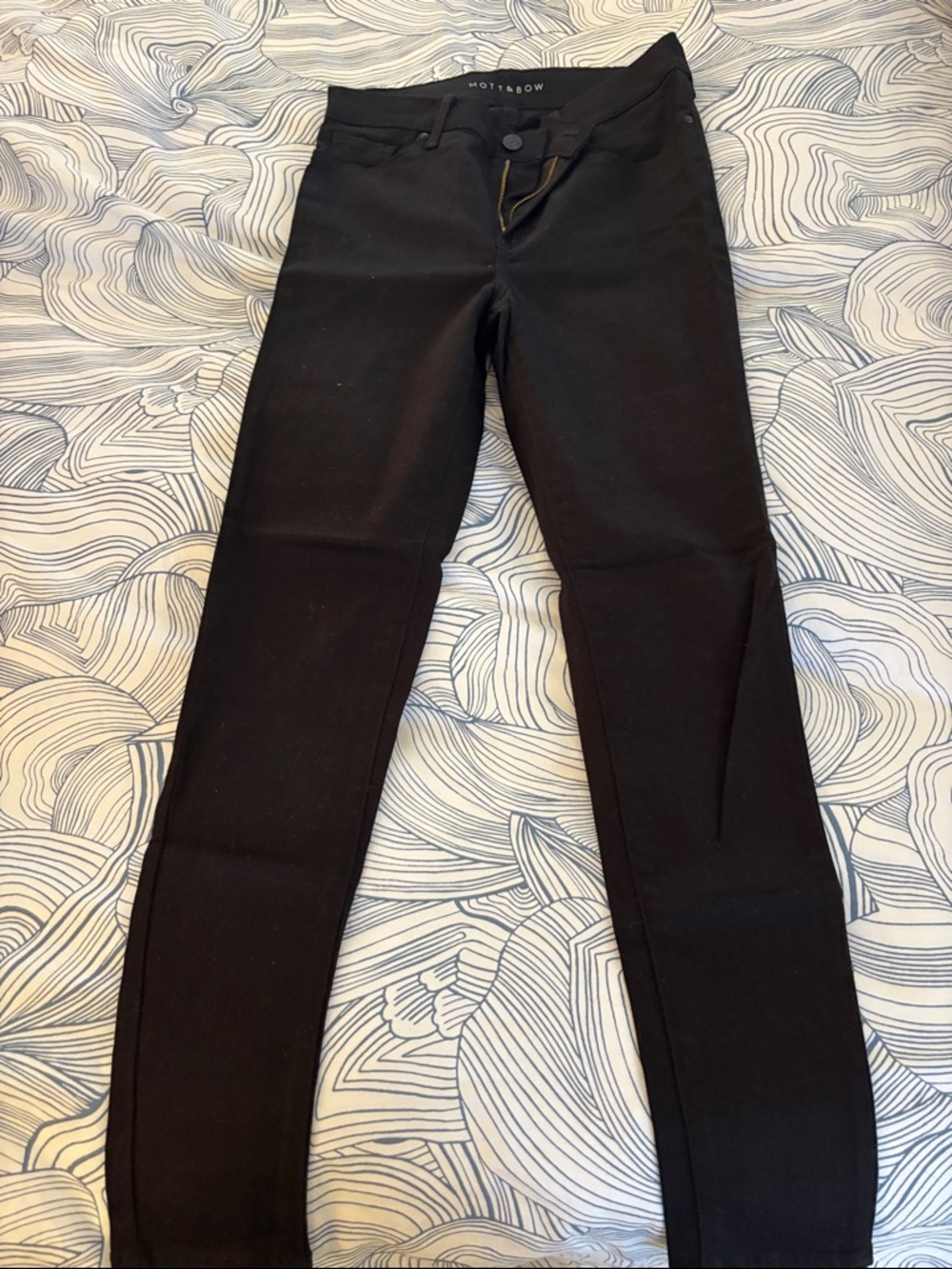 Mott & Bow Women's Black Stretch High Rise Skinny Jeans